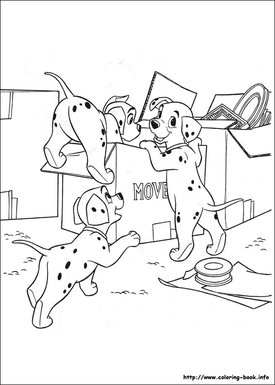 101 Dalmatians coloring picture